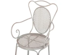 Beliani Pieghevole CILENTO Metallo Grigio
