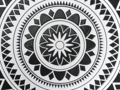 Sale Beliani Pieghevole COMISO Metallo Nero/Bianco Bianco Nero
