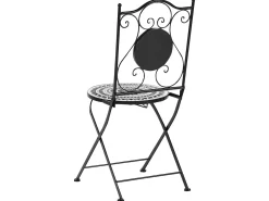 Sale Beliani Pieghevole COMISO Metallo Nero/Bianco Bianco Nero