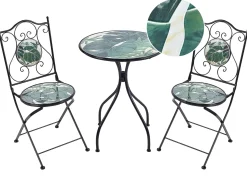 Outlet Beliani Pieghevole COZZANA Metallo Nero Verde Nero