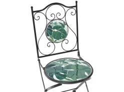 Outlet Beliani Pieghevole COZZANA Metallo Nero Verde Nero