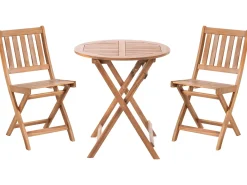 Discount Beliani Set bistrot Pieghevole FEBBIO Legno di acacia certificato Marrone