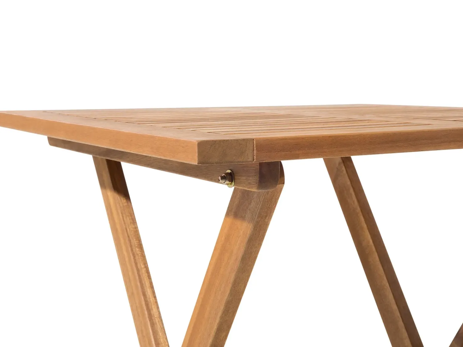 Sale Beliani Set bistrot Pieghevole FIJI Legno d'acacia chiaro Marrone