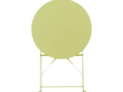 Beliani Set bistrot Pieghevole FIORI Metallo lime Verde