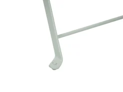 Clearance Beliani Set bistrot Pieghevole FIORI Metallo Grigio
