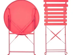 Discount Beliani Pieghevole FIORI Metallo Rosso