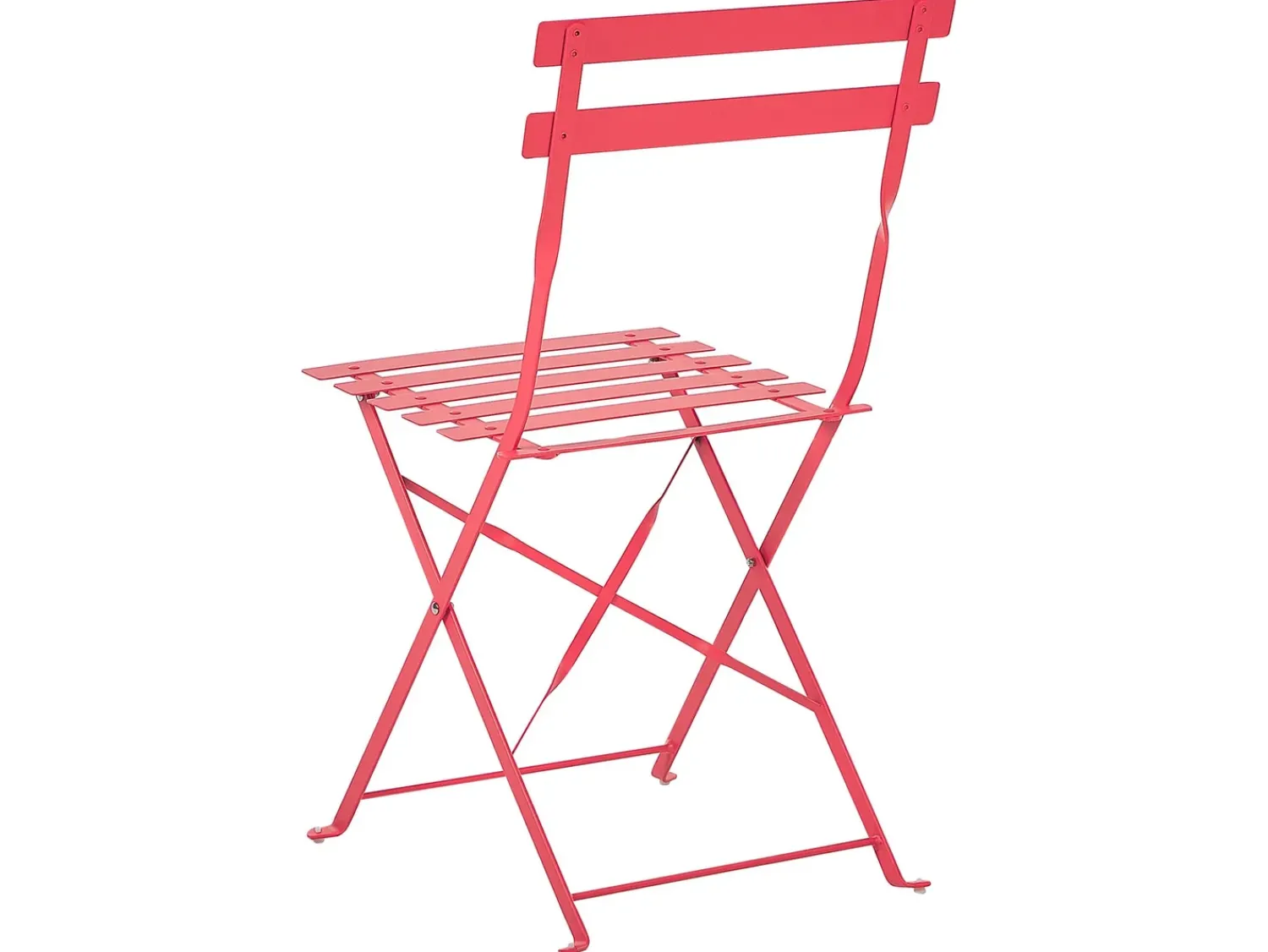 Discount Beliani Pieghevole FIORI Metallo Rosso