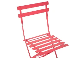 Discount Beliani Pieghevole FIORI Metallo Rosso