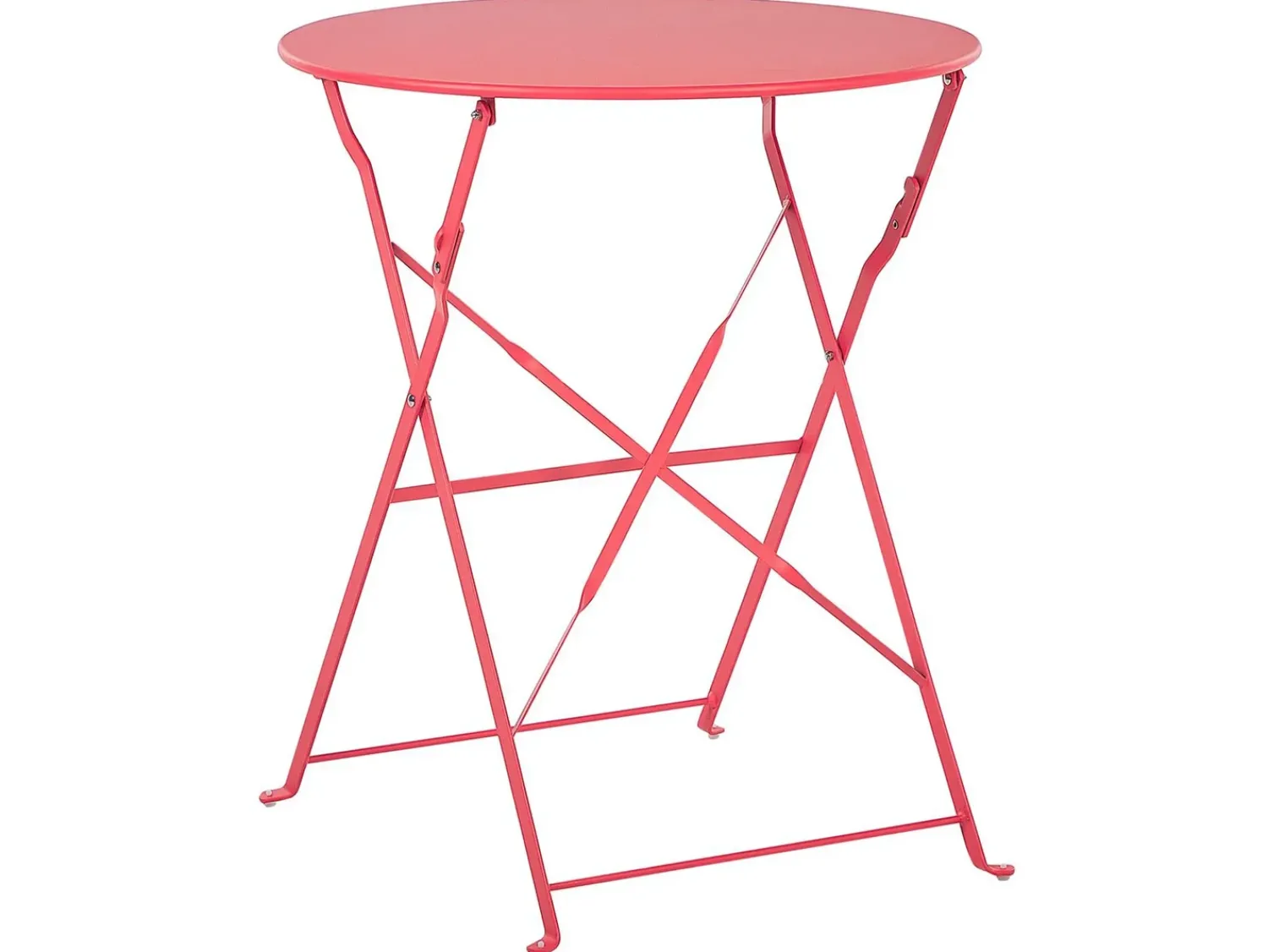 Discount Beliani Pieghevole FIORI Metallo Rosso
