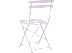 Best Beliani Set bistrot Pieghevole FIORI Metallo Viola