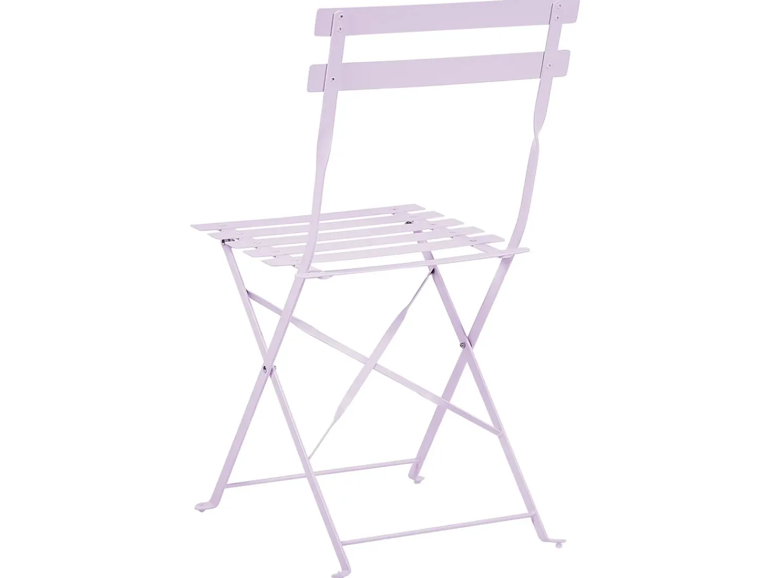 Best Beliani Set bistrot Pieghevole FIORI Metallo Viola