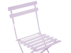 Best Beliani Set bistrot Pieghevole FIORI Metallo Viola