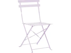 Best Beliani Set bistrot Pieghevole FIORI Metallo Viola