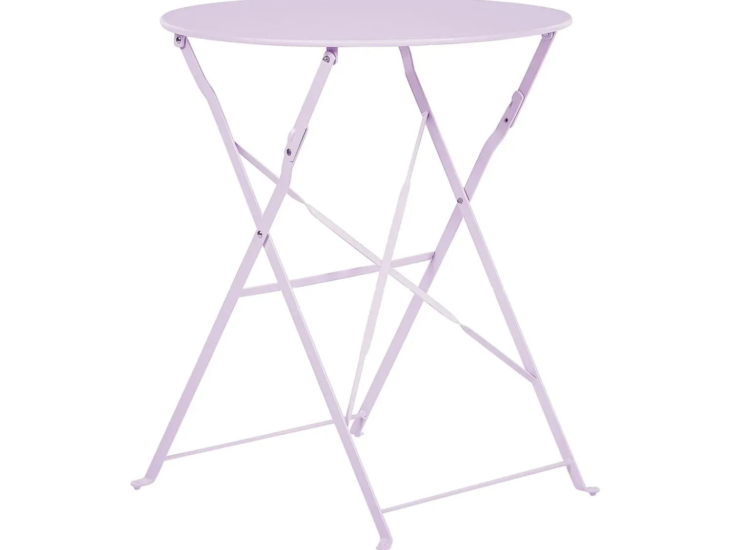 Best Beliani Set bistrot Pieghevole FIORI Metallo Viola