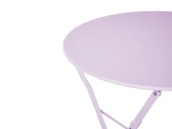 Best Beliani Set bistrot Pieghevole FIORI Metallo Viola