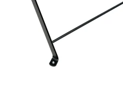 Beliani Set bistrot Pieghevole FIORI Metallo Nero