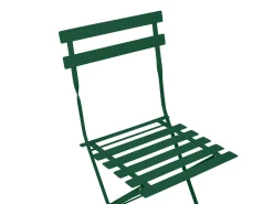 Beliani Set bistrot Pieghevole FIORI Metallo scuro Verde