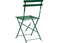 Beliani Set bistrot Pieghevole FIORI Metallo scuro Verde