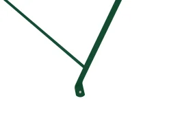 Beliani Set bistrot Pieghevole FIORI Metallo scuro Verde