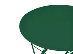 Beliani Set bistrot Pieghevole FIORI Metallo scuro Verde