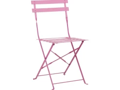 Sale Beliani Set bistrot Pieghevole FIORI Metallo Rosa
