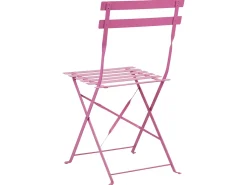 Sale Beliani Set bistrot Pieghevole FIORI Metallo Rosa