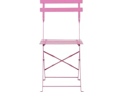 Sale Beliani Set bistrot Pieghevole FIORI Metallo Rosa