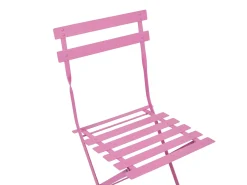 Sale Beliani Set bistrot Pieghevole FIORI Metallo Rosa