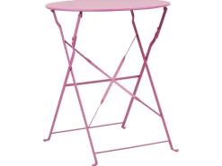 Sale Beliani Set bistrot Pieghevole FIORI Metallo Rosa