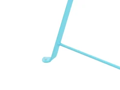 Beliani Set bistrot Pieghevole FIORI Metallo Turchese Blu