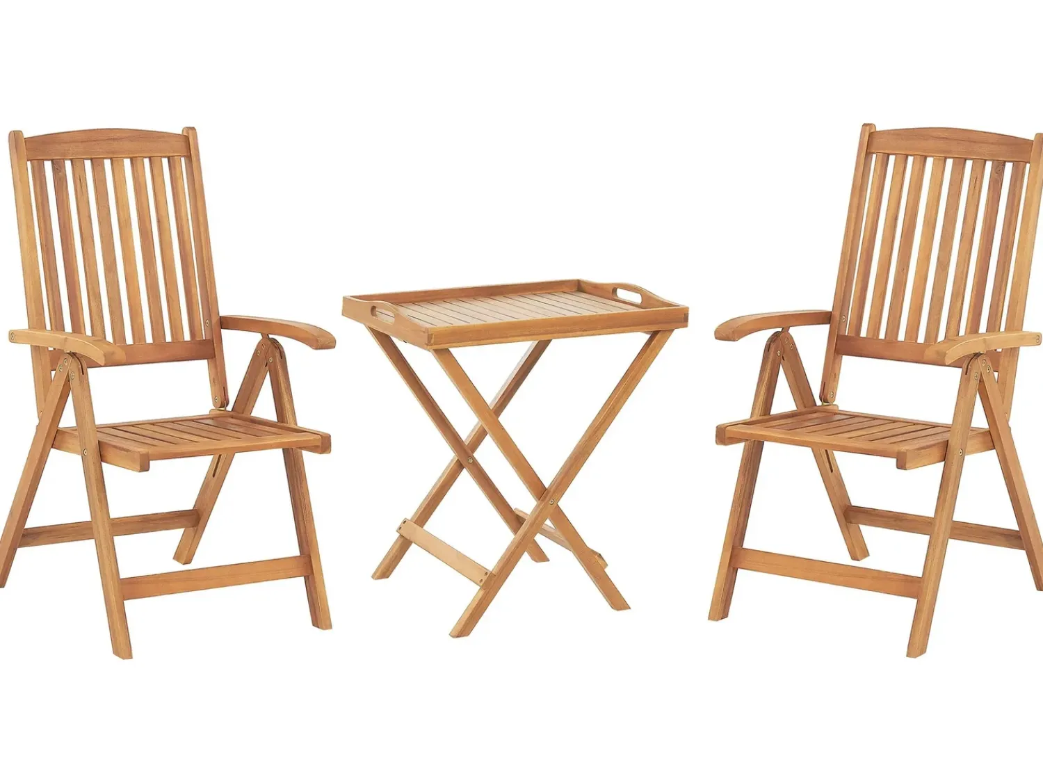 Sale Beliani Pieghevole JAVA Legno d'acacia chiaro Marrone