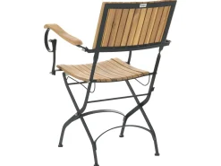 Clearance Beliani Pieghevole LASCARI Legno d'acacia Marrone chiaro Marrone Nero