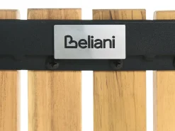 Clearance Beliani Pieghevole LASCARI Legno d'acacia Marrone chiaro Marrone Nero