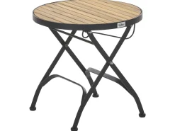 Clearance Beliani Pieghevole LASCARI Legno d'acacia Marrone chiaro Marrone Nero