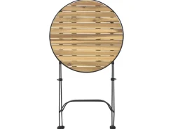 Clearance Beliani Pieghevole LASCARI Legno d'acacia Marrone chiaro Marrone Nero