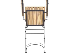 Clearance Beliani Pieghevole LASCARI Legno d'acacia Marrone chiaro Marrone Nero