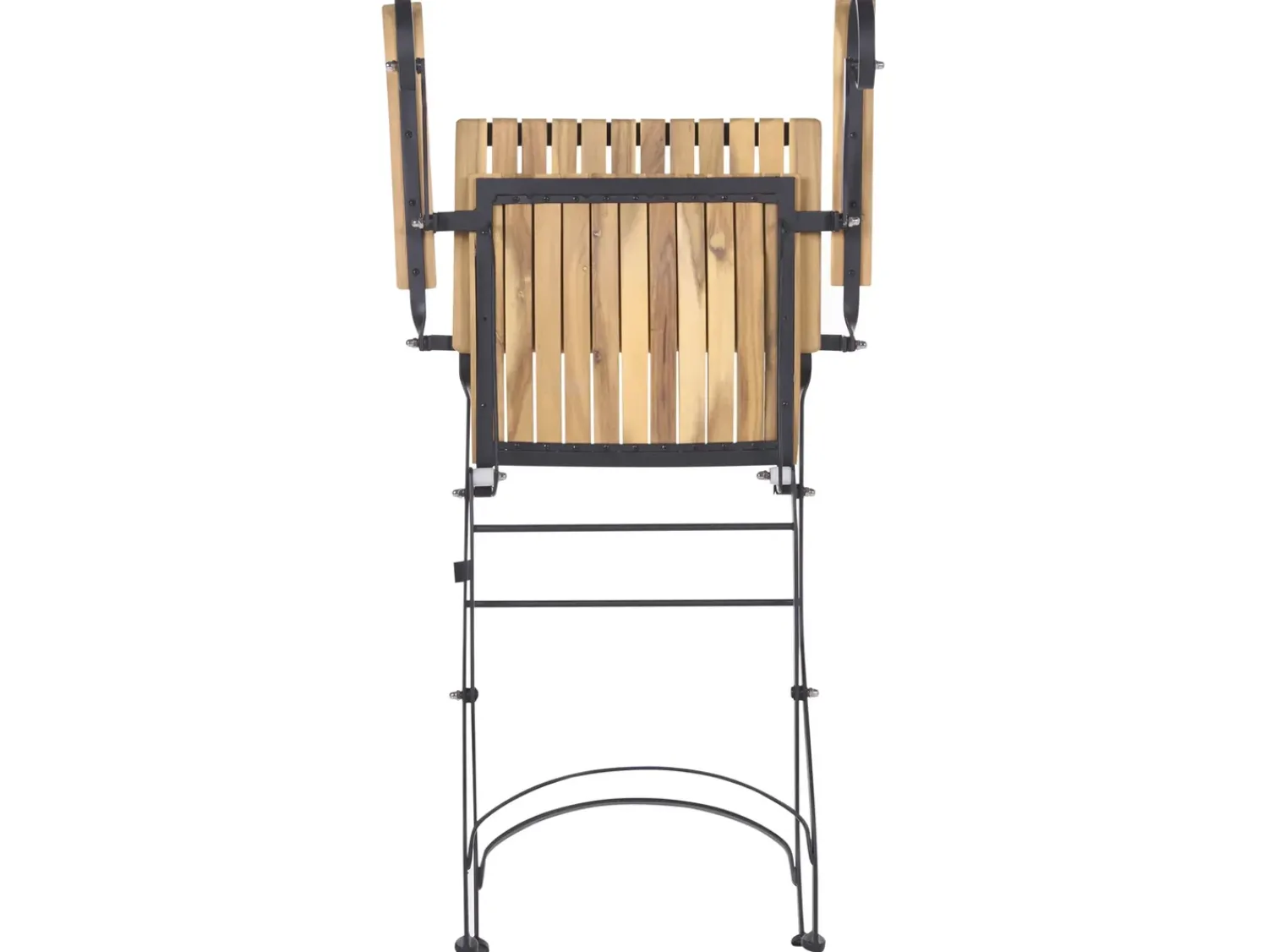 Clearance Beliani Pieghevole LASCARI Legno d'acacia Marrone chiaro Marrone Nero