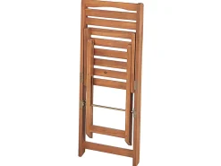 Beliani Set bistrot Pieghevole LENOLA Legno d'acacia Marrone