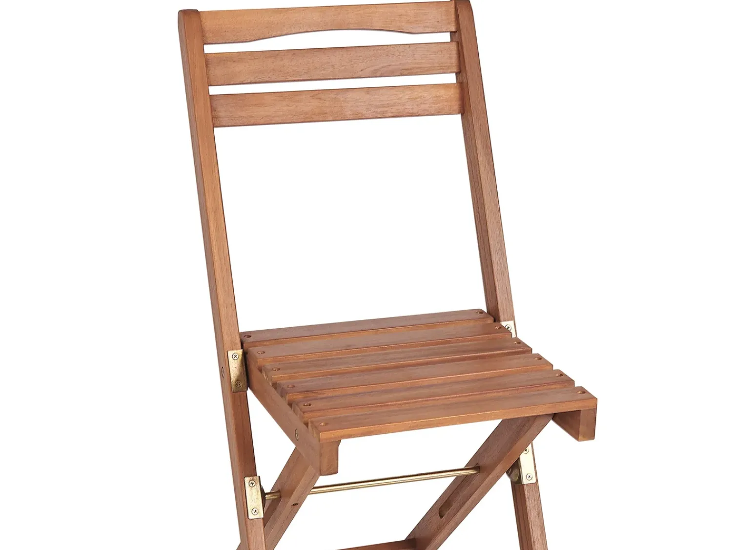 Beliani Set bistrot Pieghevole LENOLA Legno d'acacia Marrone