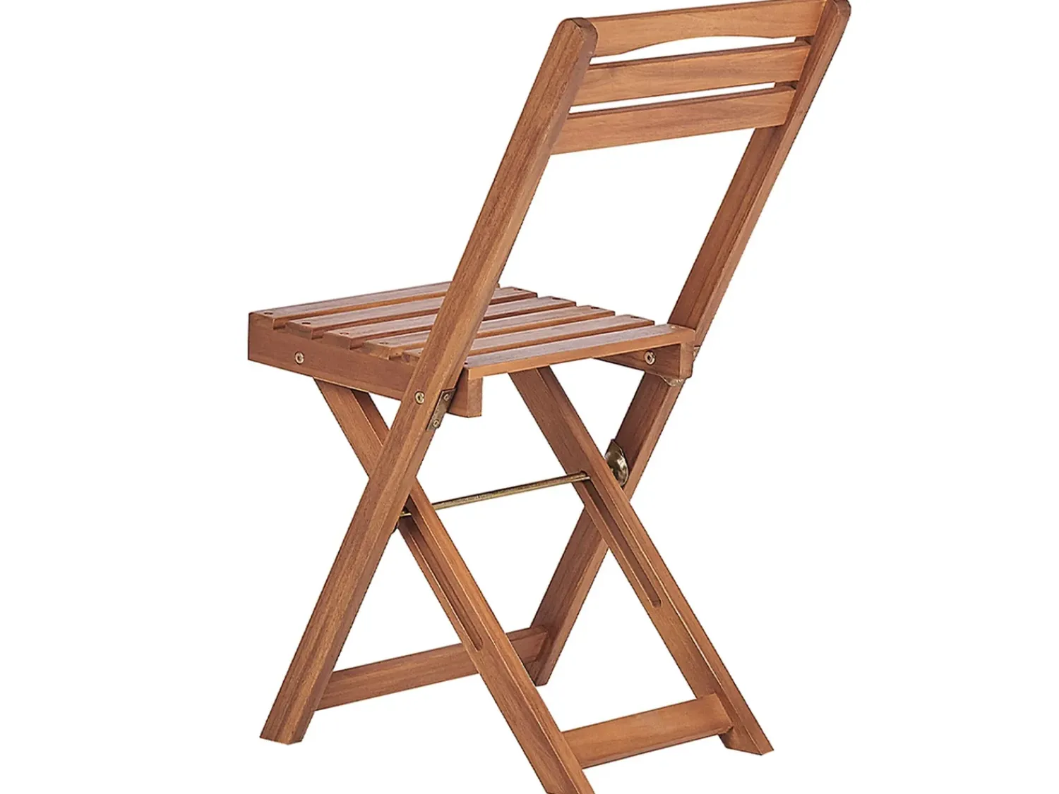 Beliani Set bistrot Pieghevole LENOLA Legno d'acacia Marrone