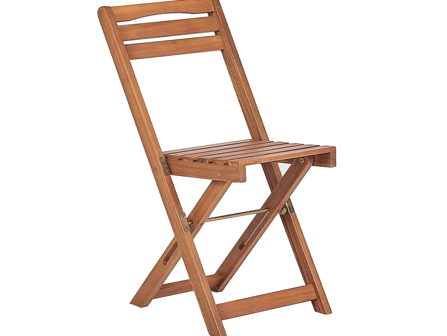 Beliani Set bistrot Pieghevole LENOLA Legno d'acacia Marrone