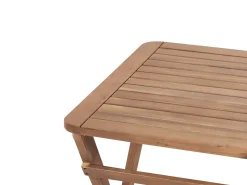 Clearance Beliani Pieghevole PARAGGI Legno di acacia certificato Marrone
