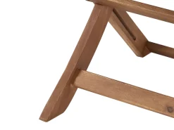 Clearance Beliani Pieghevole PARAGGI Legno di acacia certificato Marrone