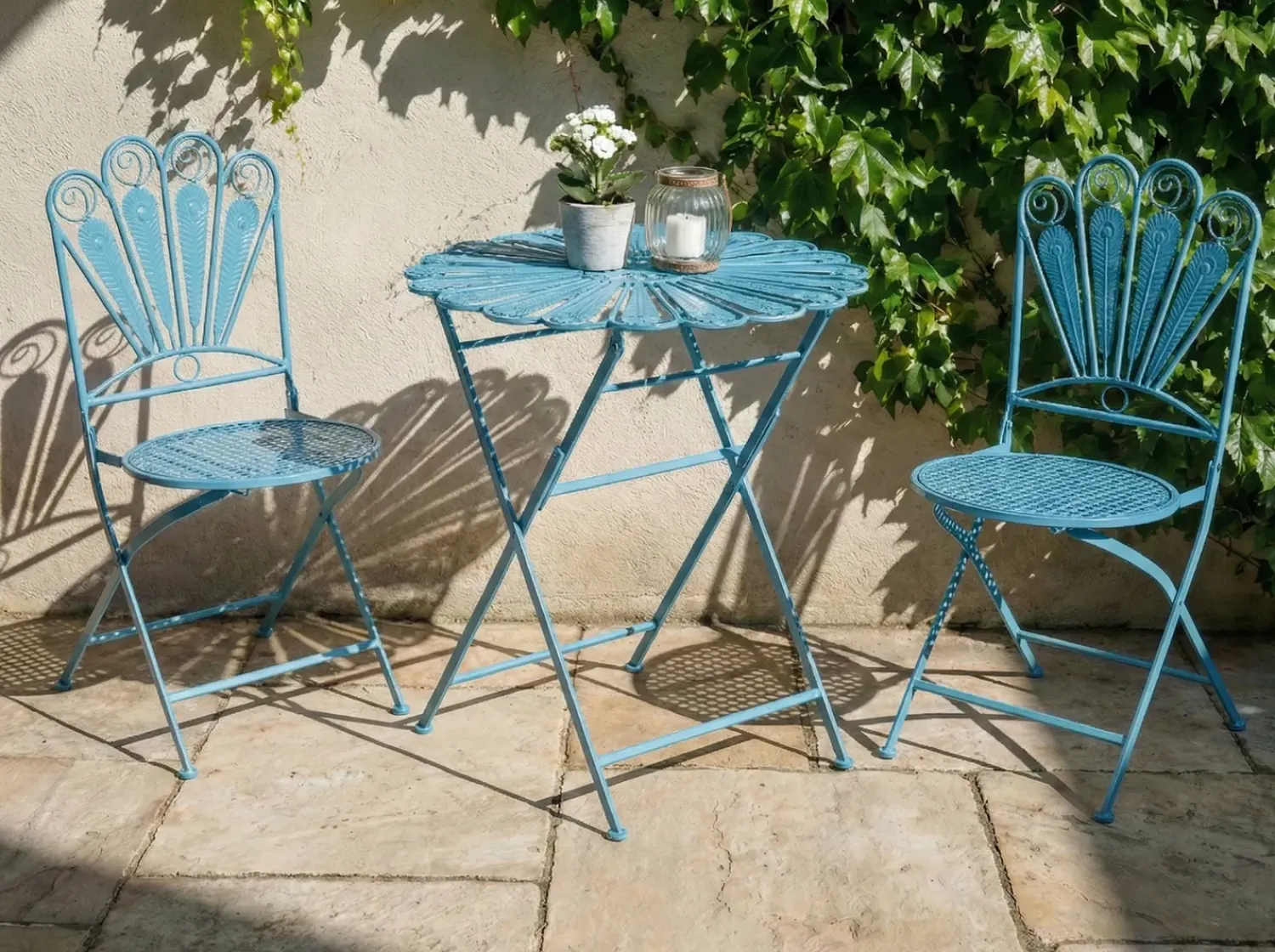 Discount Beliani Pieghevole PAVIA Metallo Blu