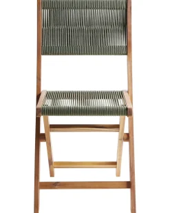 Clearance Beliani Pieghevole PROSSEDI Legno d'acacia Verde Marrone Verde