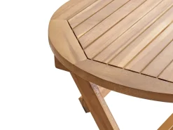 Clearance Beliani Pieghevole PROSSEDI Legno d'acacia Verde Marrone Verde
