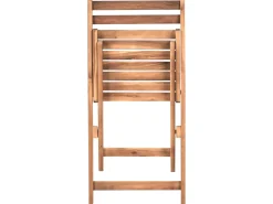 Best Beliani Set bistrot Pieghevole SACILE Legno d'acacia Marrone