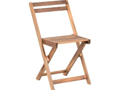 Best Beliani Set bistrot Pieghevole SACILE Legno d'acacia Marrone