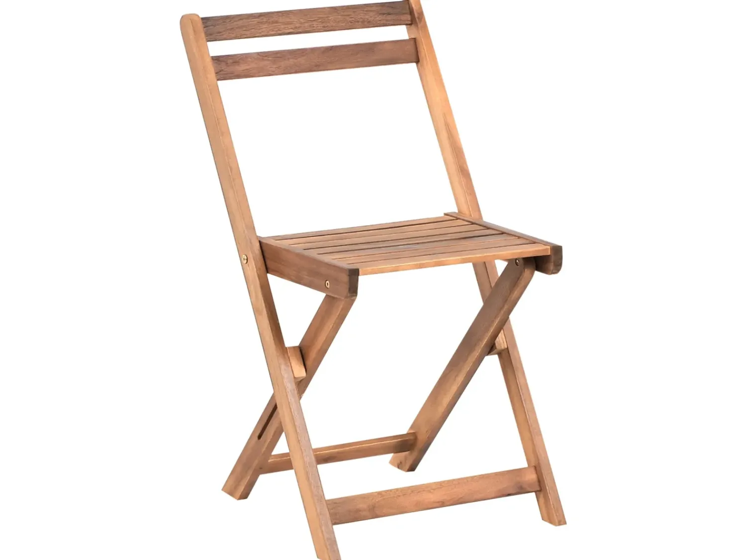 Best Beliani Set bistrot Pieghevole SACILE Legno d'acacia Marrone