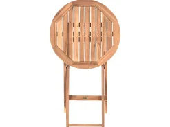 Best Beliani Set bistrot Pieghevole SACILE Legno d'acacia Marrone
